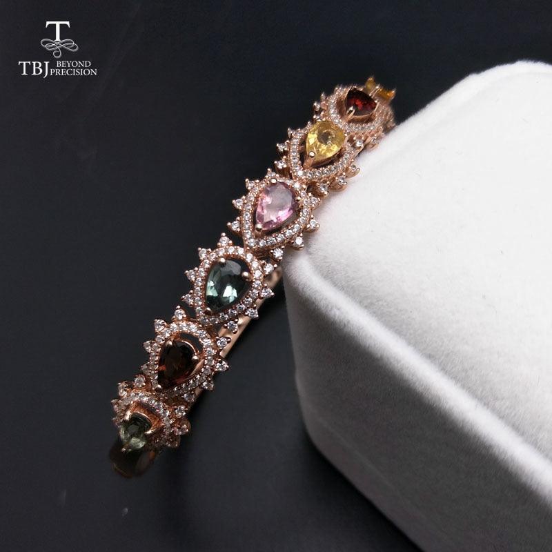 Tourmaline 3.5ct Gemstone Bangle - TeresaCollections