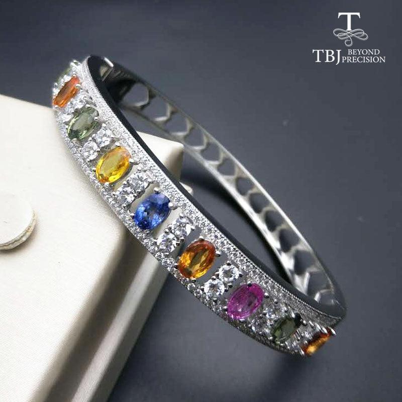 Colorful Sapphire Gemstone Bangles - TeresaCollections