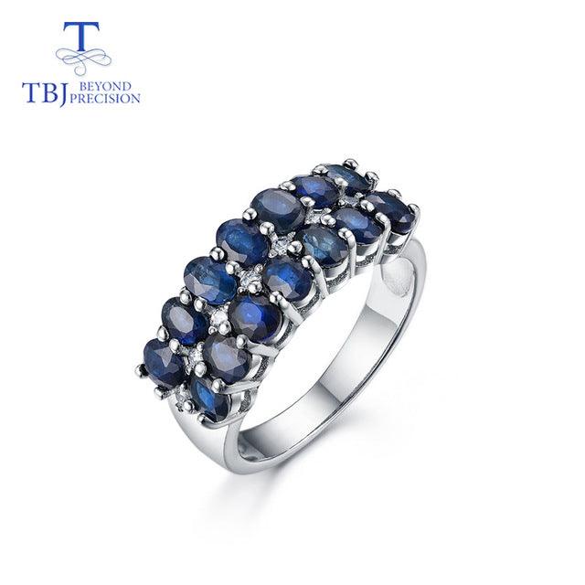 Sapphire Rings and Earrings Jewelry Set - TeresaCollections