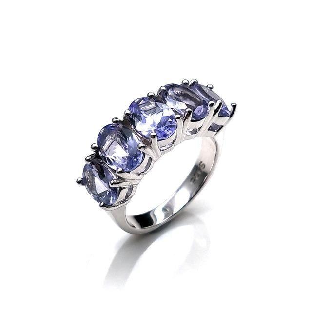 Tanzanite Natural Gemstone Ring - TeresaCollections