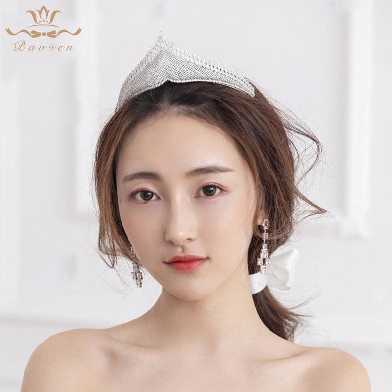 Luxurious Elegant Sparkling Zircon Tiara - TeresaCollections