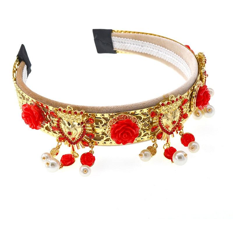 Rhinestone Diadem Hair Accessories - TeresaCollections