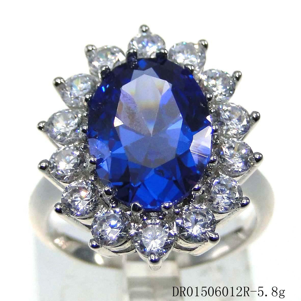Blue Tanzanite CZ Stone Rings - TeresaCollections