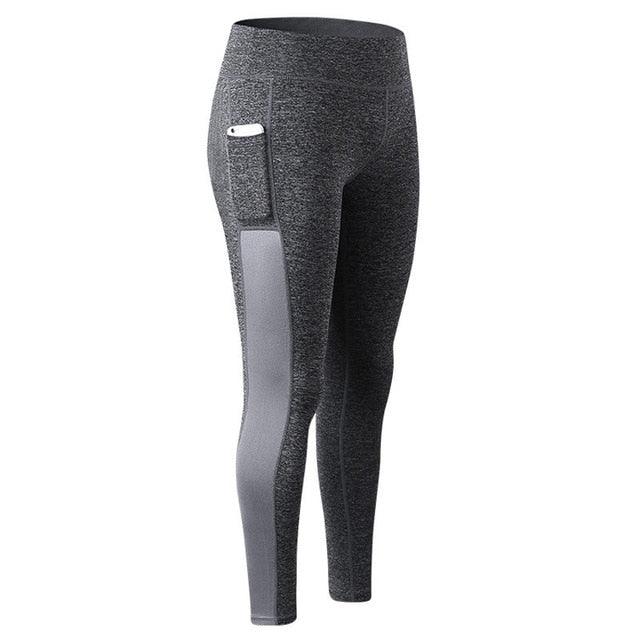 Gym Yoga-Pants Solid Slim Running Leggings - TeresaCollections