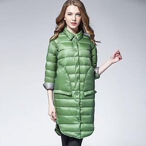 Long Overcoat Slim Solid Winter Coat - TeresaCollections