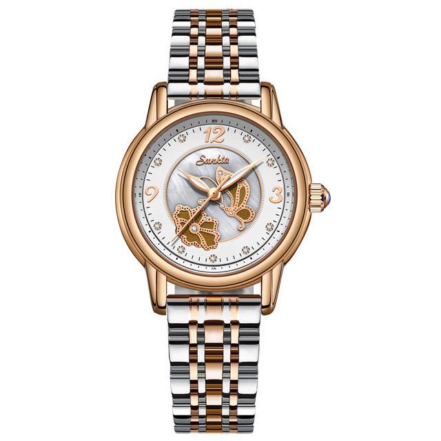 Luxury Brand Quartz Gold Plated Watch - TeresaCollections