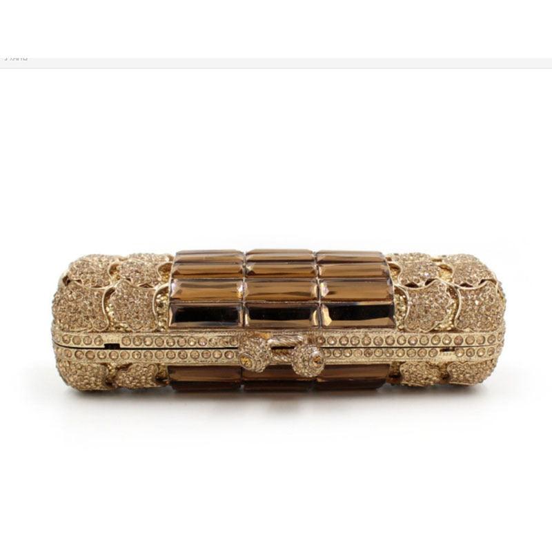 XIYUAN gold Clutch Purse Women Party Bag Luxury Handbag Crystal