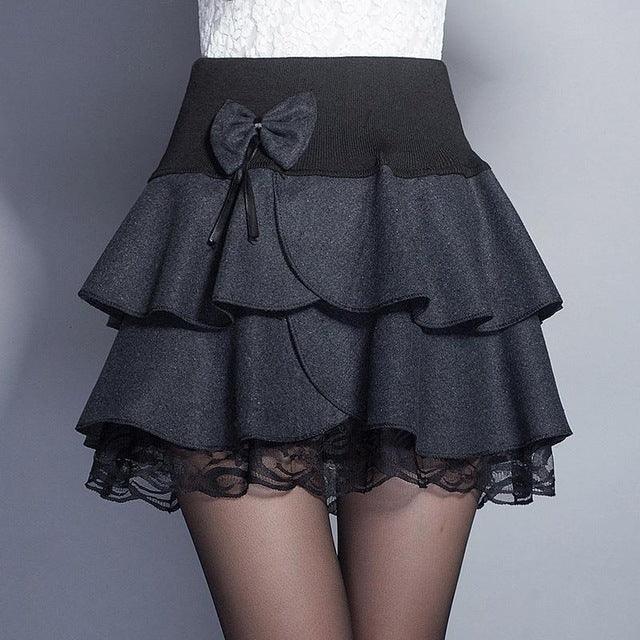 Floral Bowknot Mini Tutu Woman Skirts - TeresaCollections