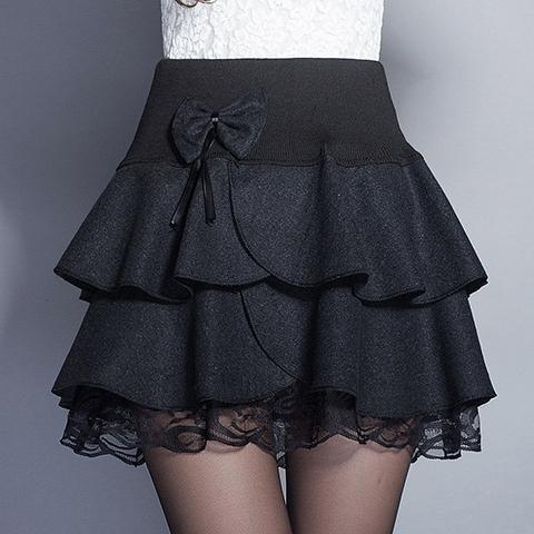 Floral Bowknot Mini Tutu Woman Skirts - TeresaCollections
