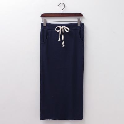 Elastic high waist sexy drawstring thread Screw Slit Skirts - TeresaCollections
