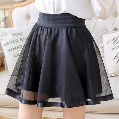 Mesh High Waist Female Mini Puff Skirt - TeresaCollections