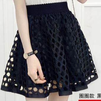 Mesh High Waist Female Mini Puff Skirt - TeresaCollections