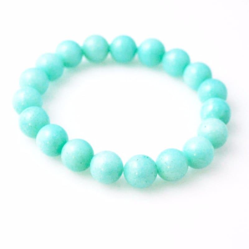 Amazonite Gemstone Stretch Bracelets - TeresaCollections