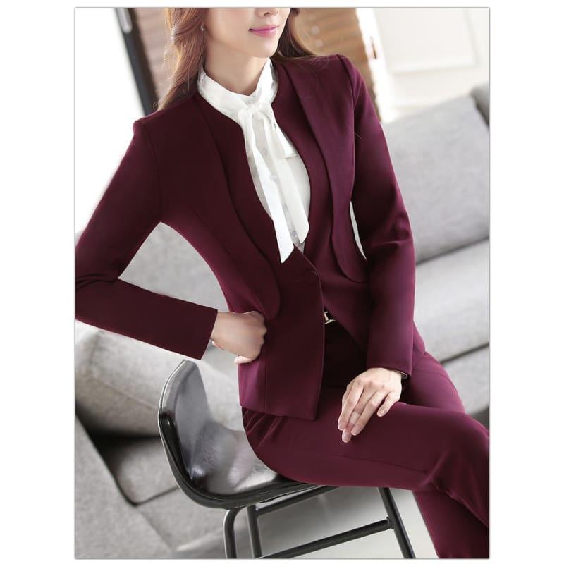 Blazer Jacket Office Lady Coat Business Formal Blazer - TeresaCollections