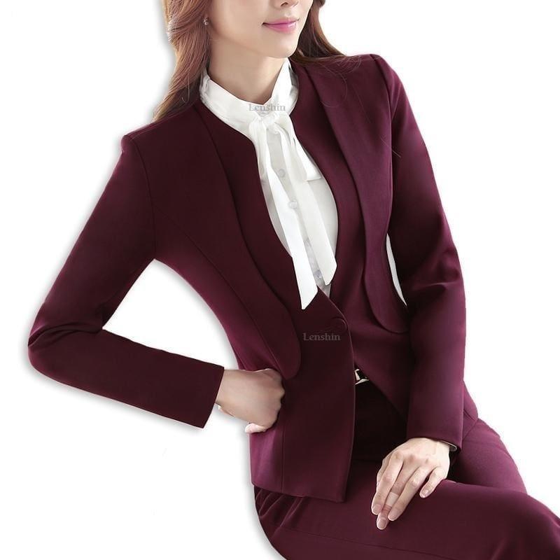 Blazer Jacket Office Lady Coat Business Formal Blazer - TeresaCollections