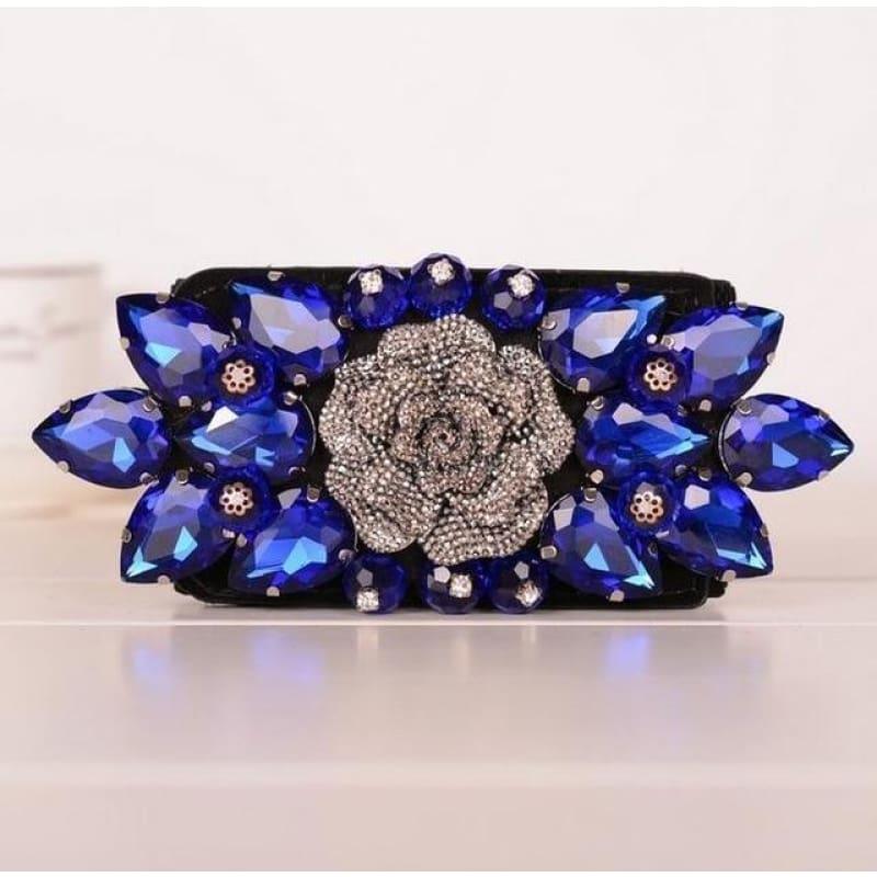 Bohemian Elastic Crystal Punk Fashion Wide Women's Belt - TeresaCollections