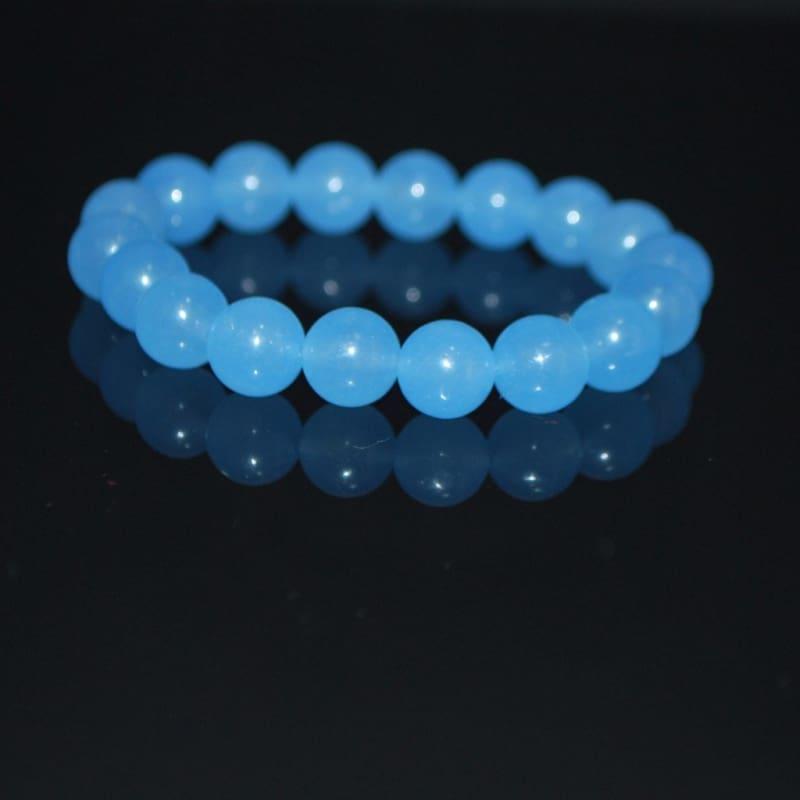 Brazilian Aquamarine Gemstone Mens Bracelets - Handmade