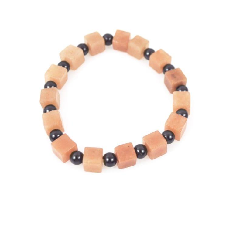 Brown Square Shell Mens Bracelets - Handmade