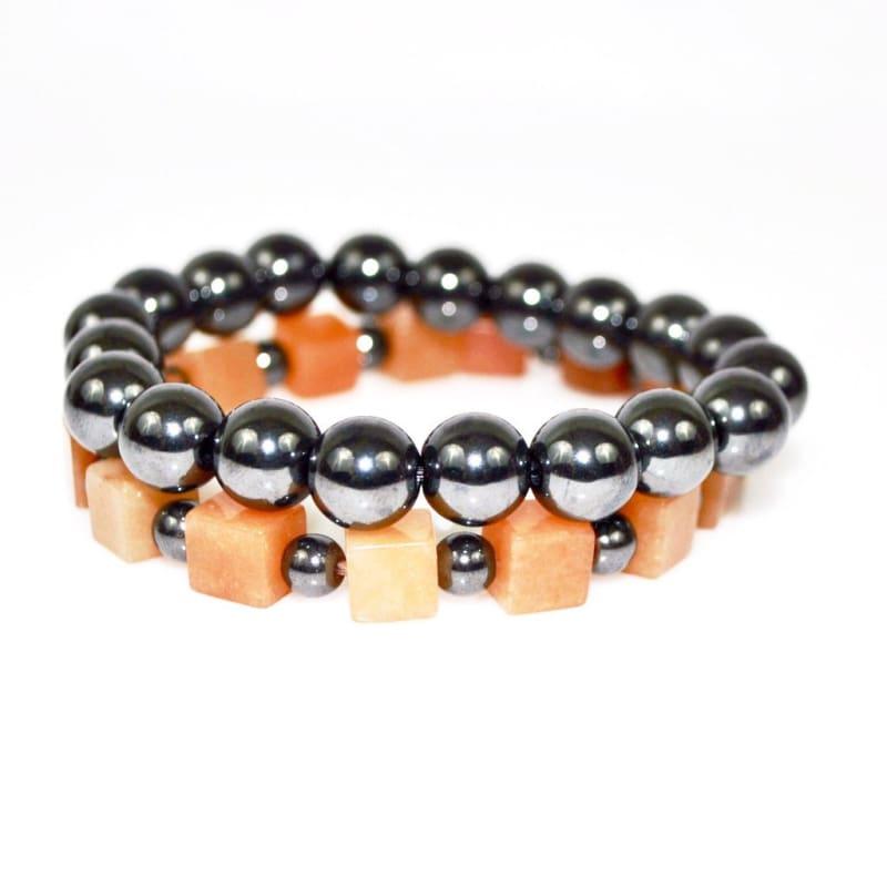 Brown Square Shell Men's Bracelets - TeresaCollections