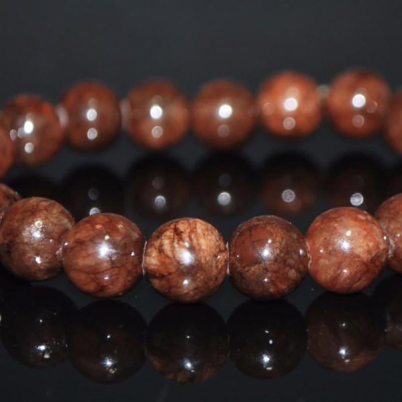 Coffee Brown Jade Bracelets - Handmade