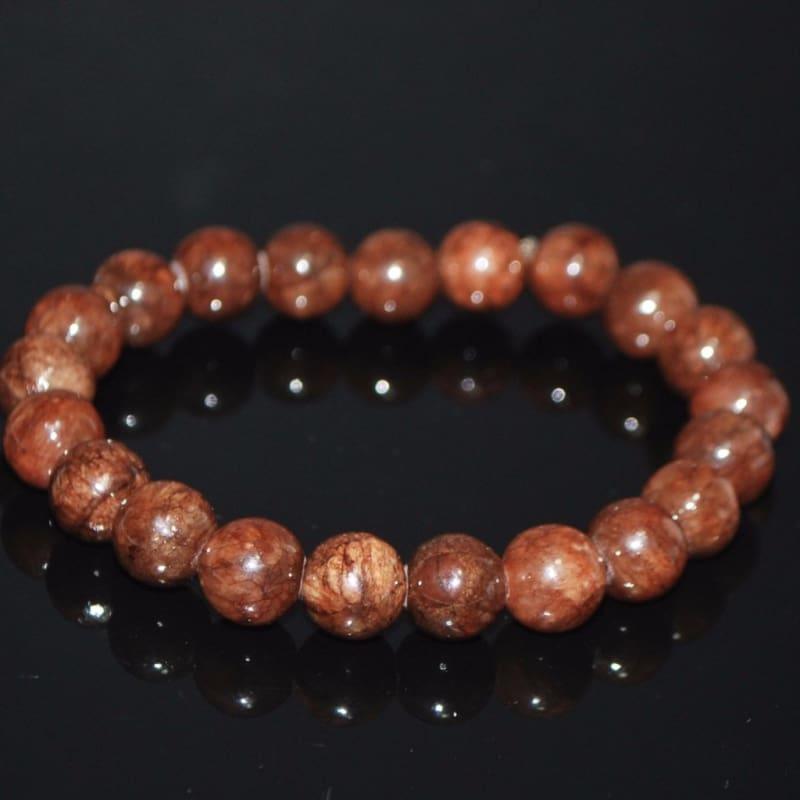 Coffee Brown Jade Bracelets - Handmade