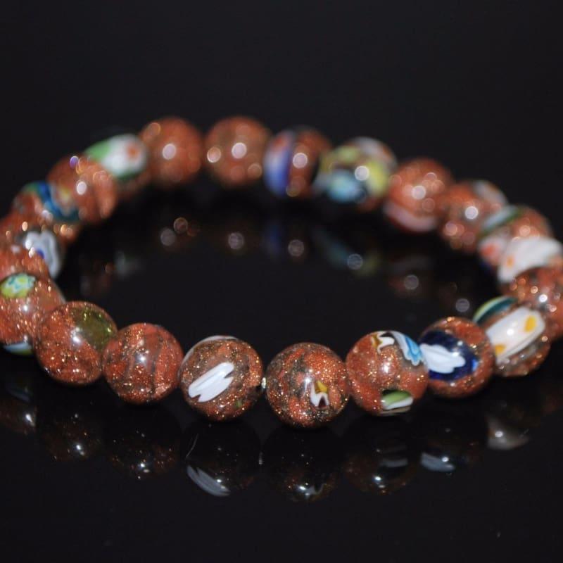 Coffee Lampwork Glass Bead Bracelets - Handmade