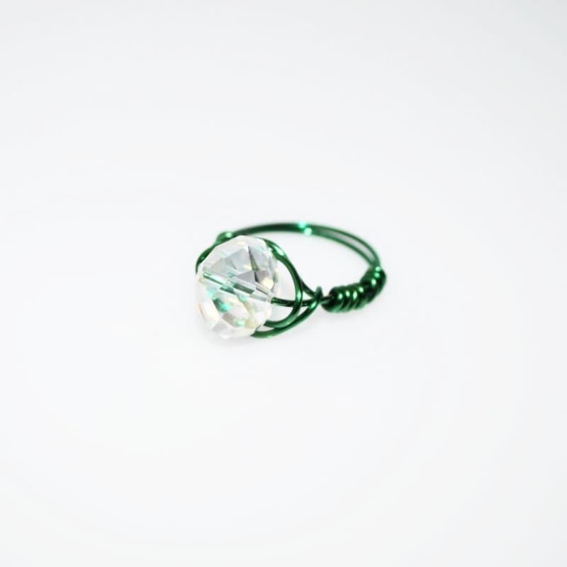 Crystal Handcrafted Womens Ring - Handmade