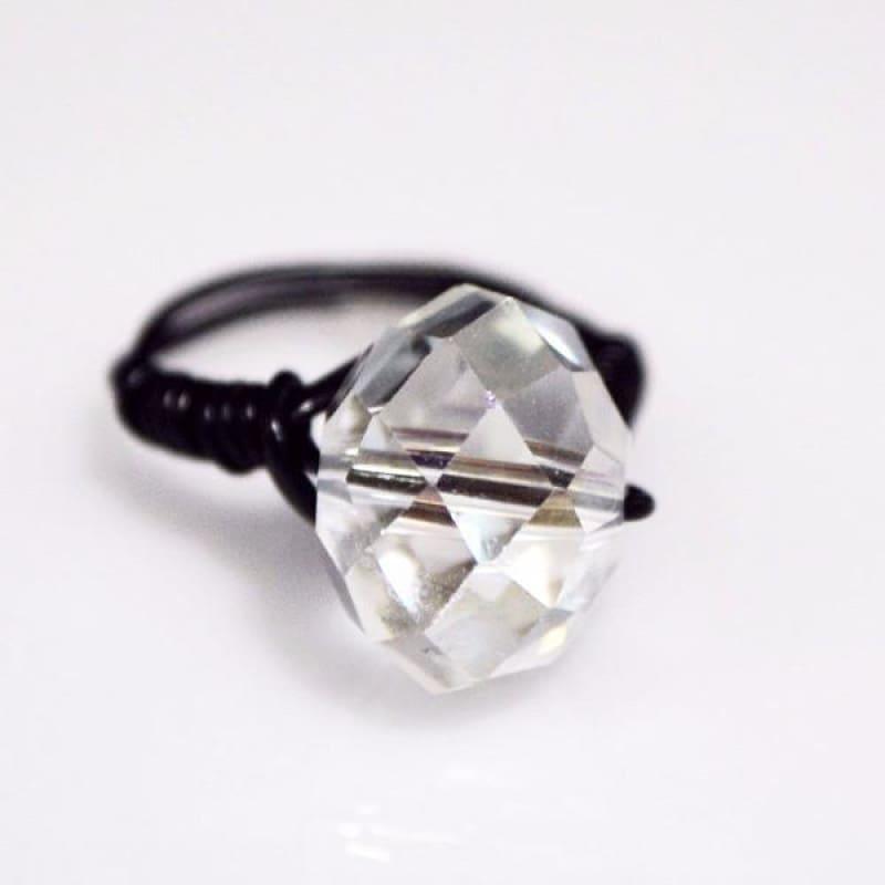 Crystal Handcrafted Womens Ring - Handmade