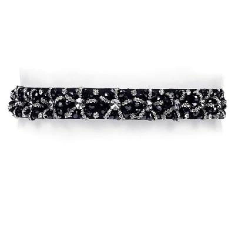 Designer Luxury Crystal Elastic with rhinestone Elegant Belt - c3 / 65cm - Belt