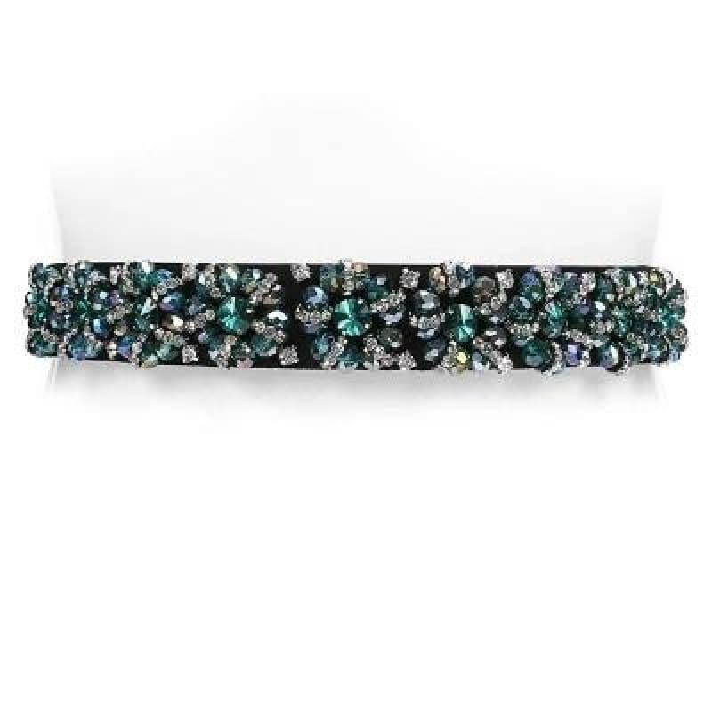 Designer Luxury Crystal Elastic with rhinestone Elegant Belt - c4 / 65cm - Belt