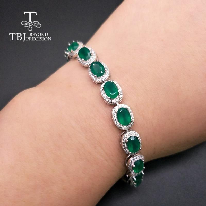 Elegant 925 Sterling SilverGemstone Bracelet - bracelets