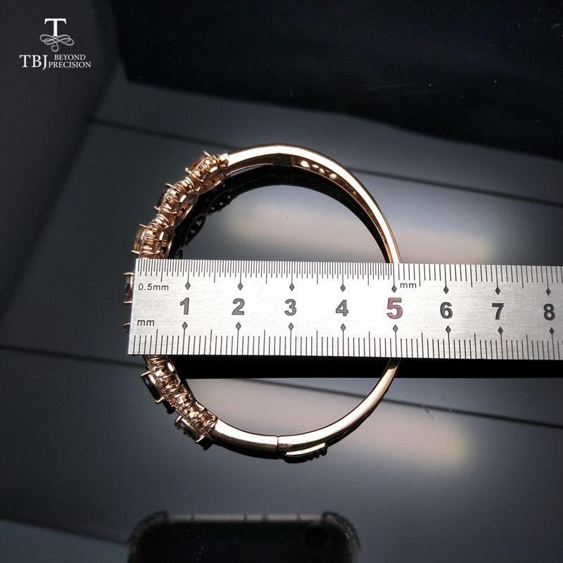 Elegant Colorful Tourmaline 3.5ct Gemstone Bangle - bangle