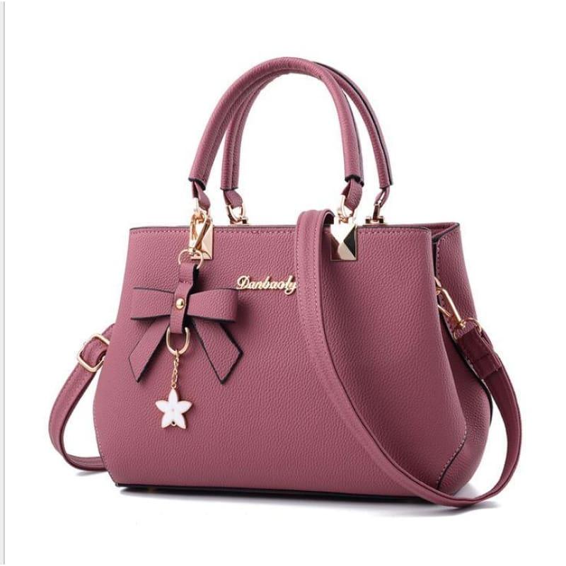 Elegant Shoulder Bag Women Designer Luxury HandBag - pink - HandBag