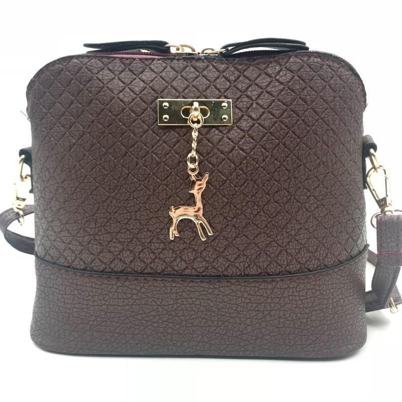 Fashion Mini Bag With Deer Toy Shell Shape Small Messenger Crossbody HandBag - TeresaCollections