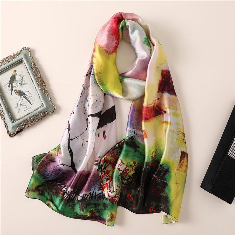 Foulard Scarf Silk - 1 - scarf