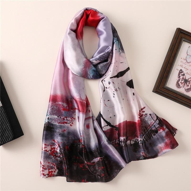 Foulard Scarf Silk - 2 - scarf
