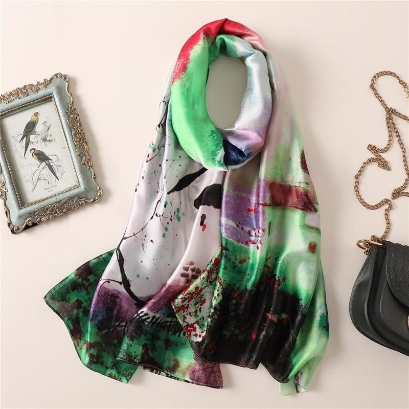 Foulard Scarf Silk - 4 - scarf