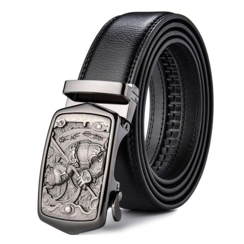 Genuine Leather High Quality Brand Black Formal Business Belt - 1 / 115cm - belt