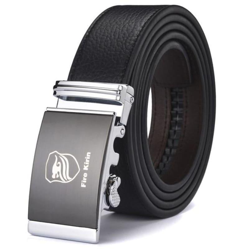 Genuine Leather High Quality Brand Black Formal Business Belt - 12 / 115cm - belt