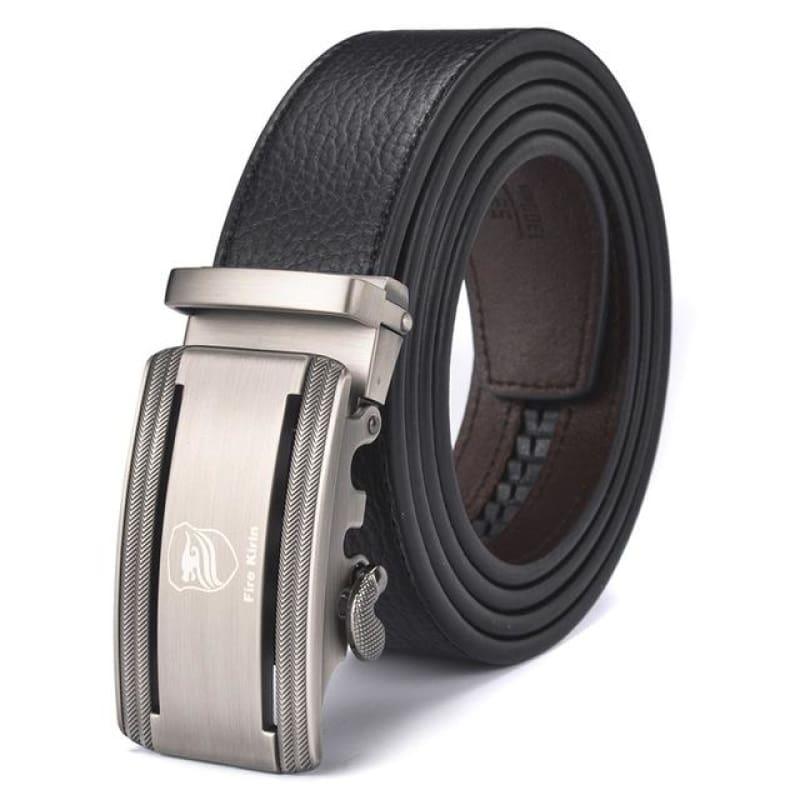 Genuine Leather High Quality Brand Black Formal Business Belt - 13 / 115cm - belt