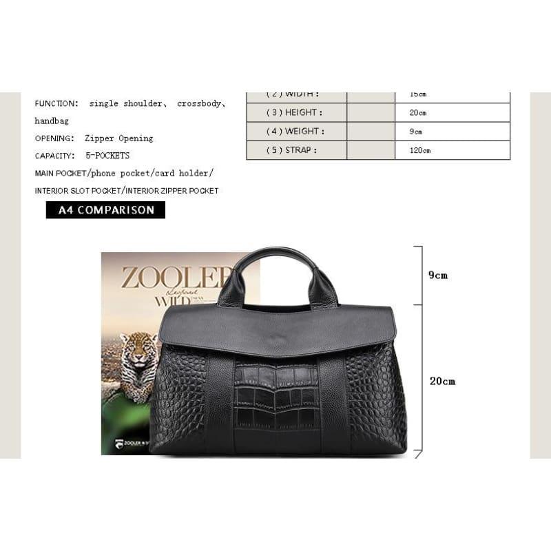 Genuine leather Luxury Handbag - Handbag