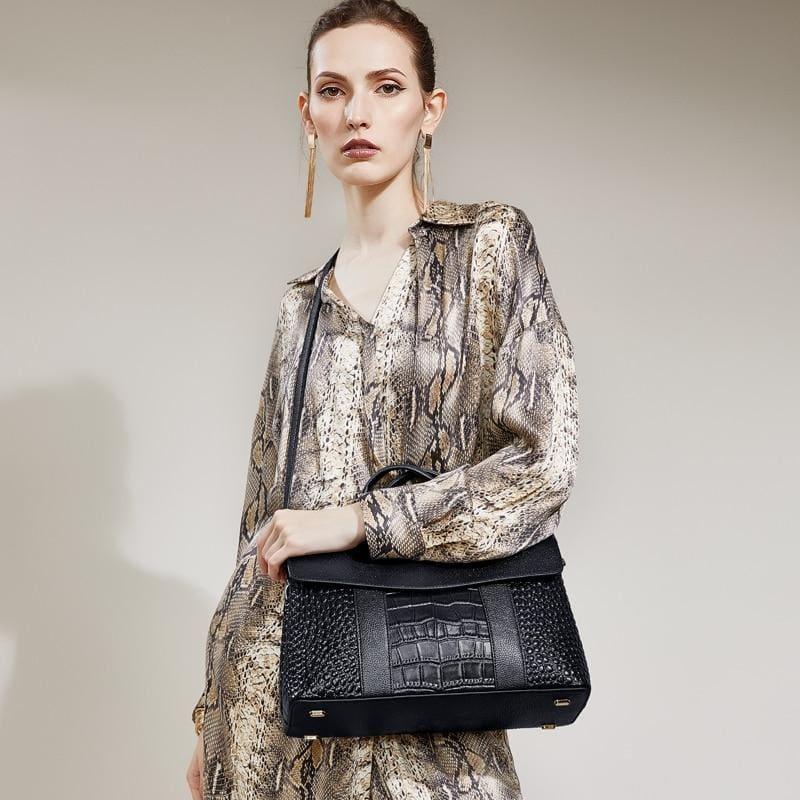 Genuine leather Luxury Handbag - TeresaCollections