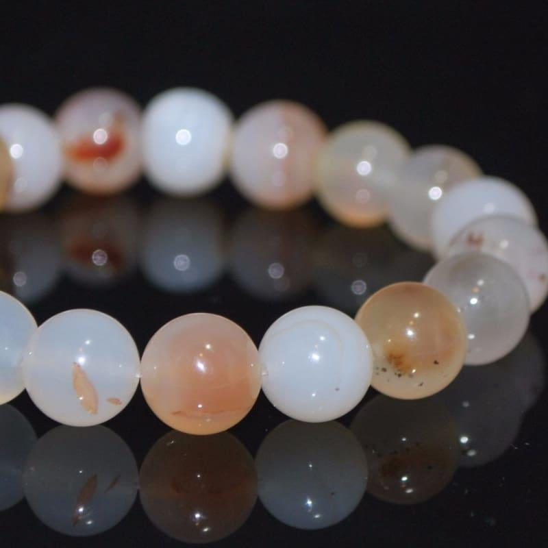 Genuine Natural Agate Gemstone Mens / Women Bracelets - Handmade