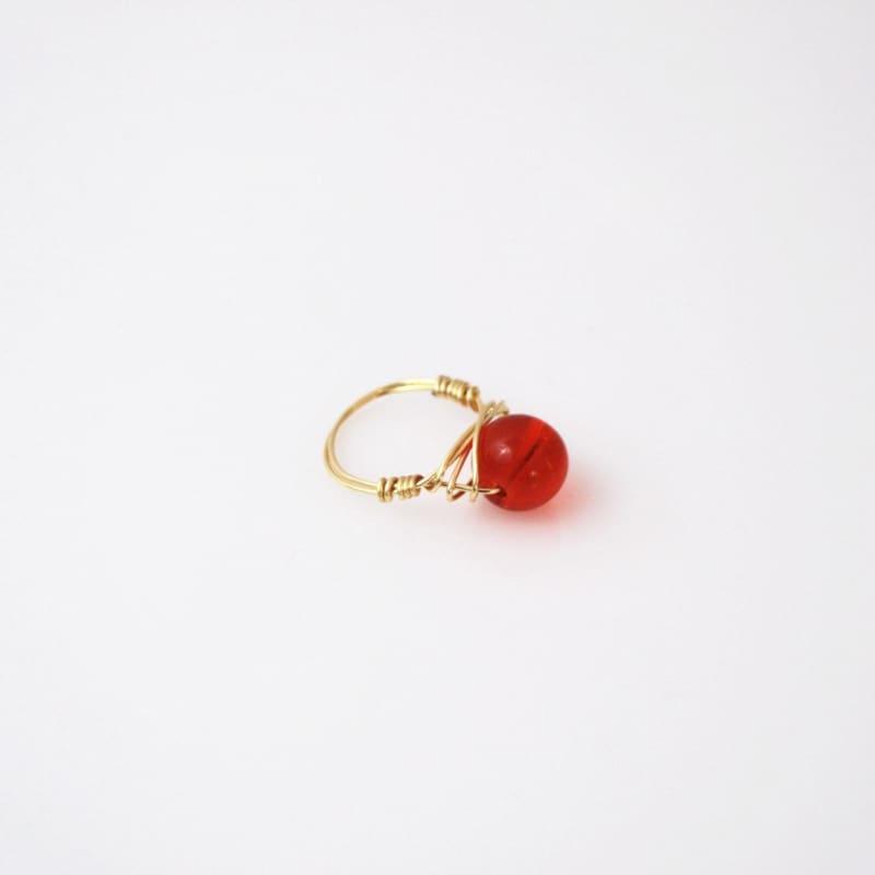 Genuine Quartz Stone womens ring - Handmade