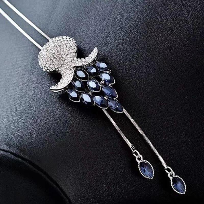 Geometric Statement Long Necklaces & Pendants - flower - necklace