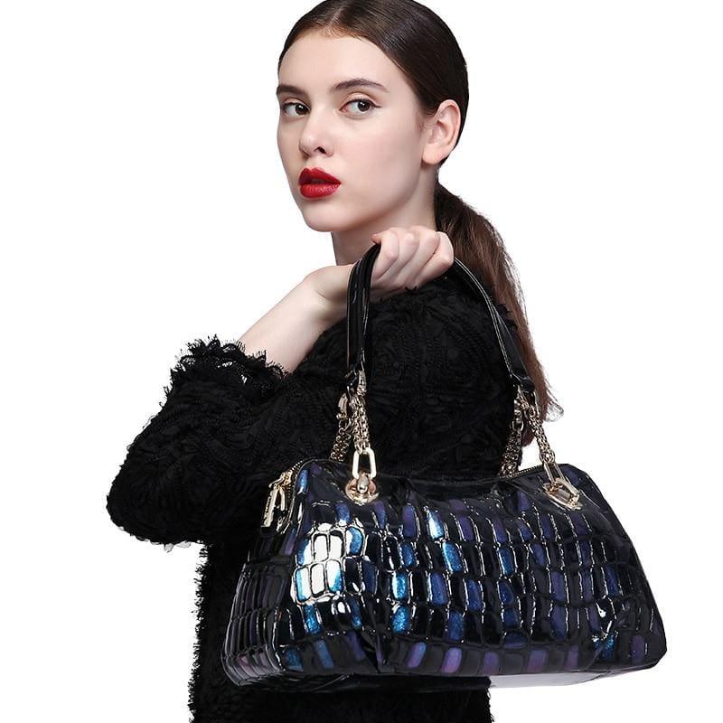 Glossy ZOOLER Leather Shoulder Bag - TeresaCollections