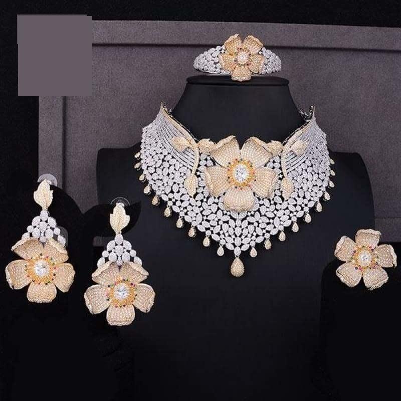GODKI Luxury Cubic Zircon Nigerian Jewelry sets