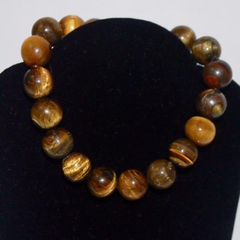 Golden Brown Tiger Eye Mens Bracelets - Handmade