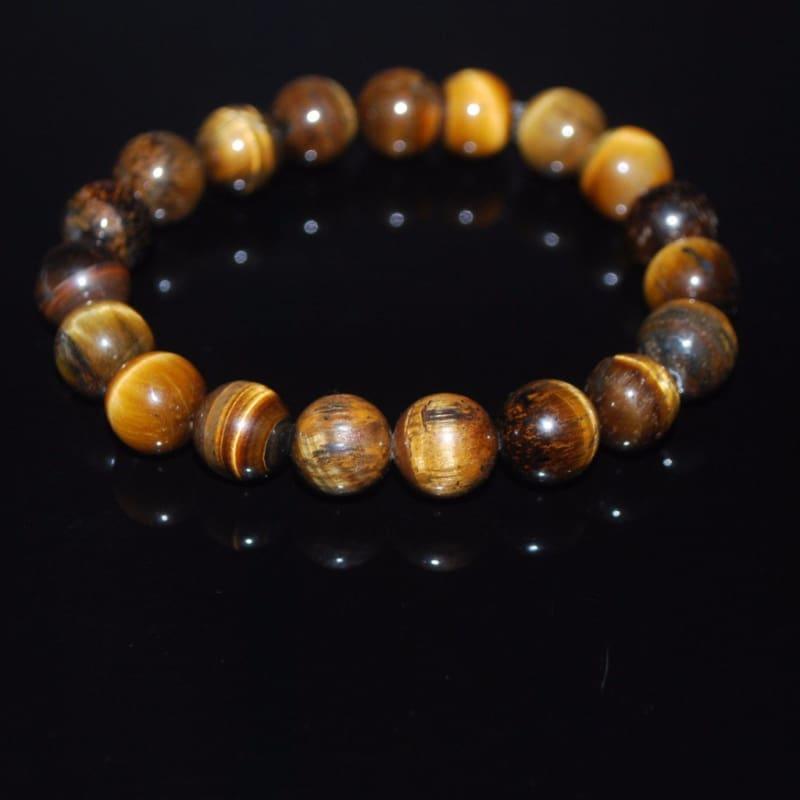 Golden Brown Tiger Eye Mens Bracelets - Handmade