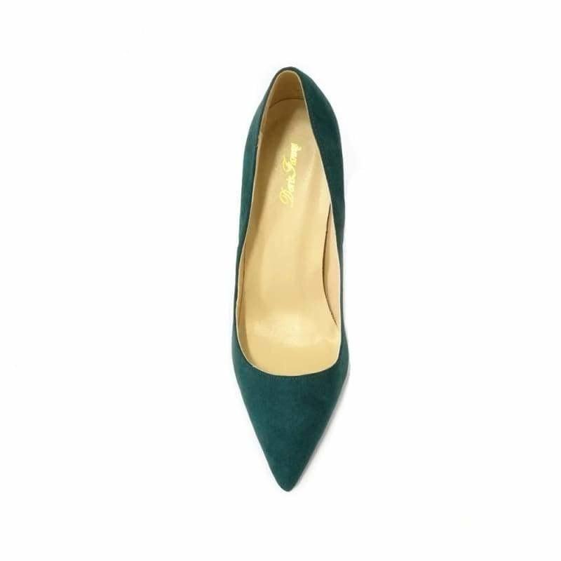 Green High Heels Stiletto Heel Pumps - Pumps